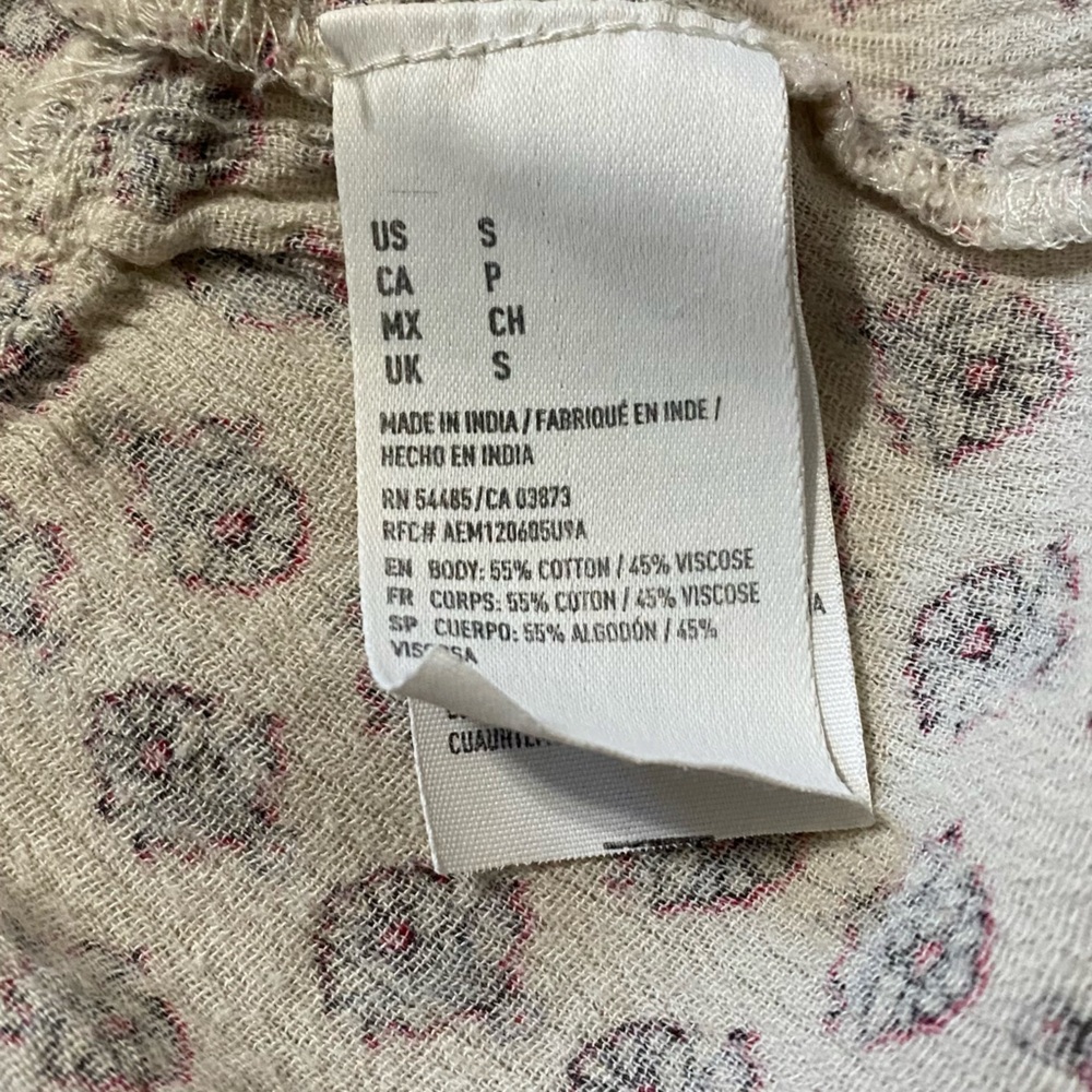 American Eagle outfitters women’s S/P Boho blouse good condition - Picture 6 of 10